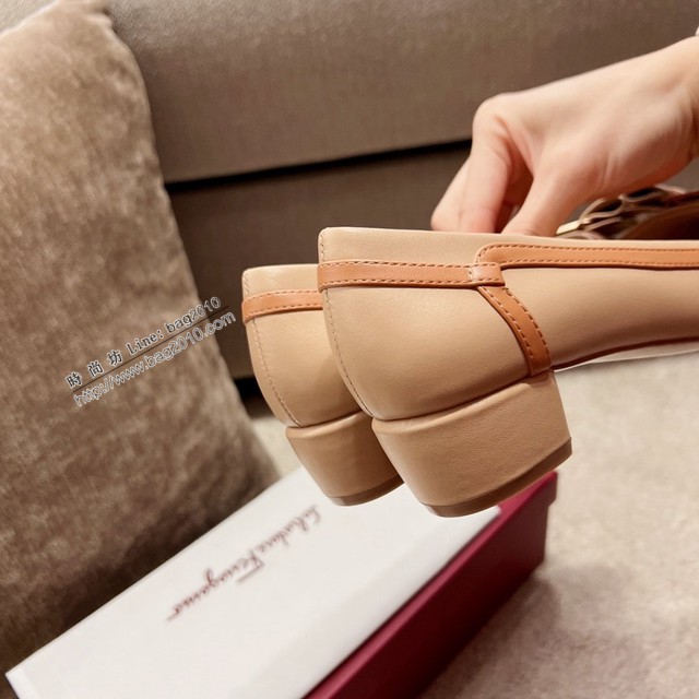 Ferragamo專櫃款女鞋 菲拉格慕高品質新版蝴蝶結VARA單鞋 dx3611